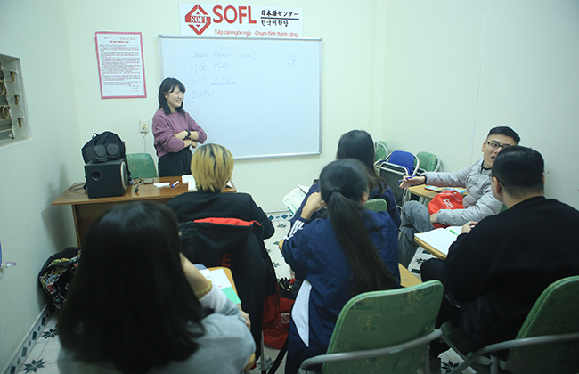 Lớp học tiếng Nhật tại trung tâm dạy tiếng Nhật SOFL ở TPHCM