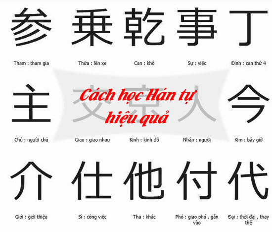 Cách học hán tự(chữ kanji) hiệu quả nhớ lâu