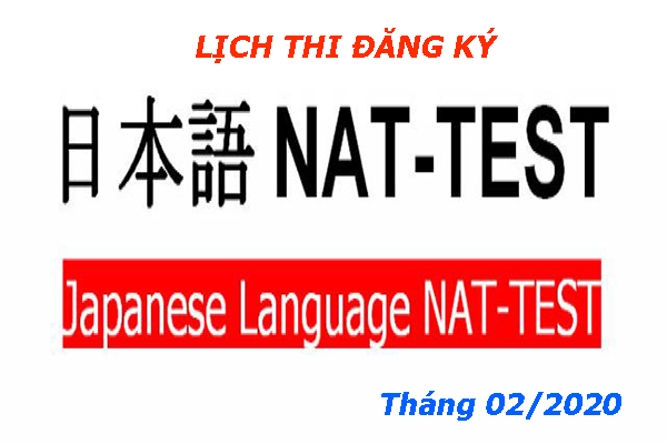 Thời gian đăng ký thi Nat-Test tháng 2/2020