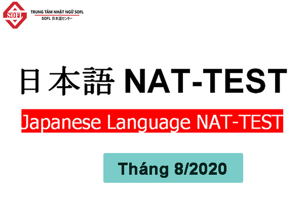 Thông tin đăng ký kỳ thi Nat Test tháng 8/2020
